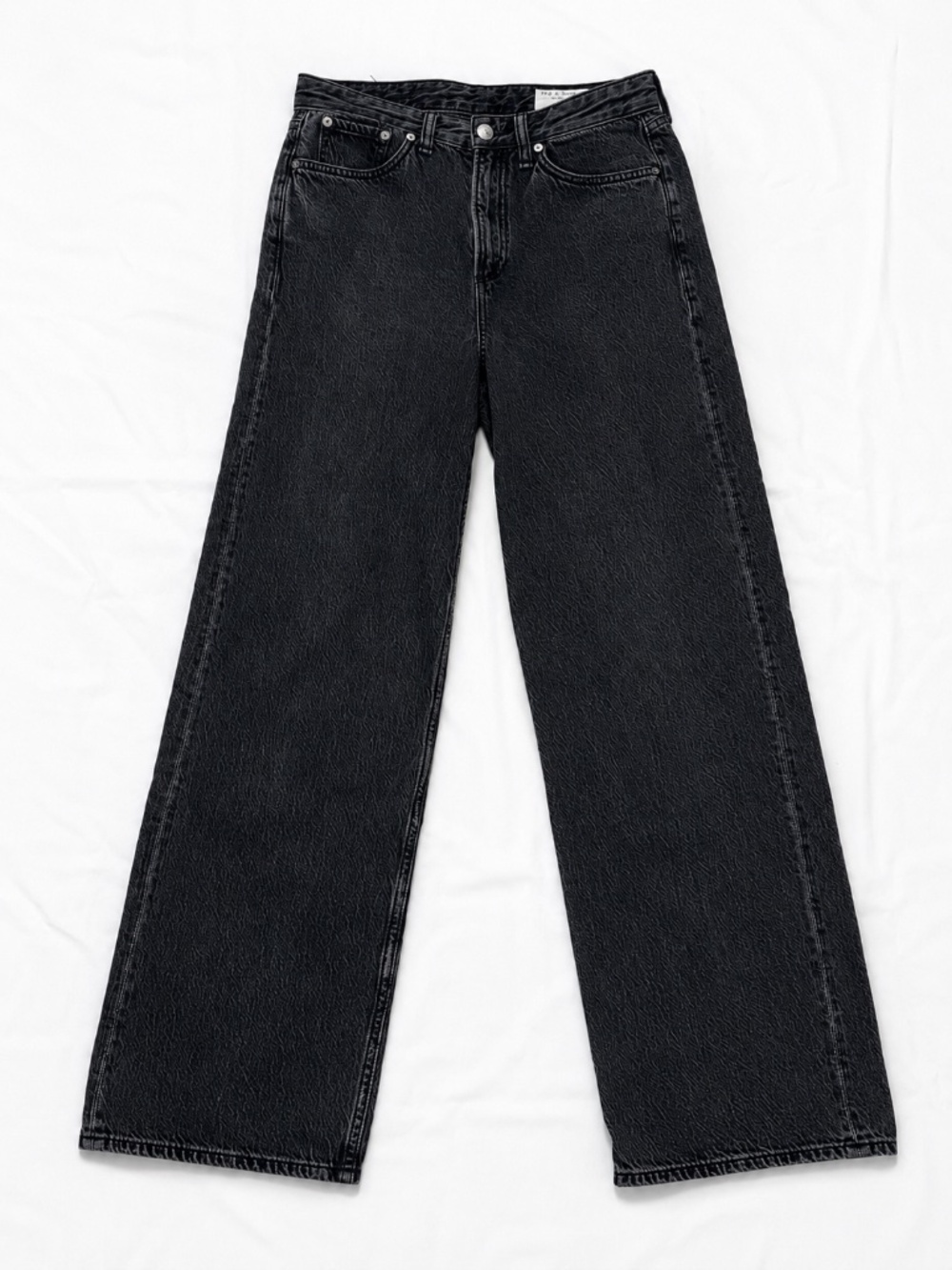 Rag & Bone Featherweight Logan Mid-Rise Wide Leg 26